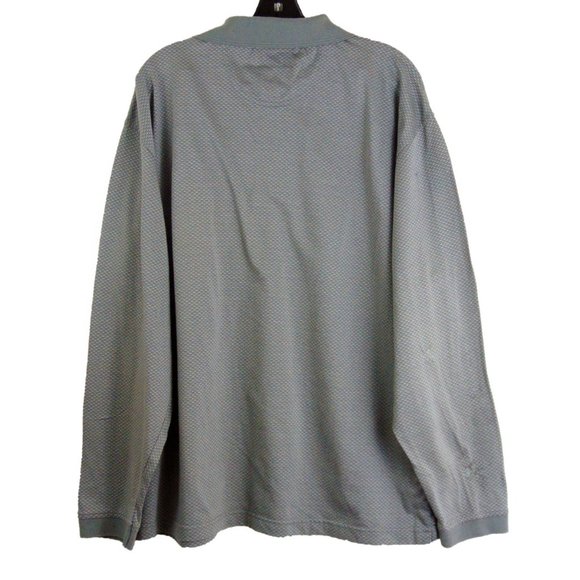 Haggar Long Sleeve Textured Polo Size XL - Picture 3 of 4